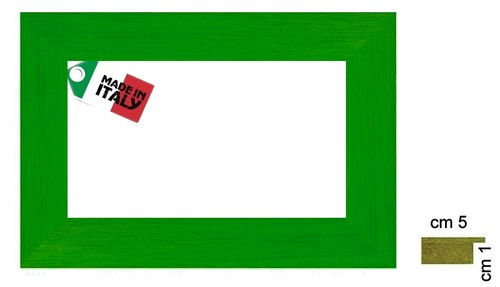 Cornice verde opaca classica