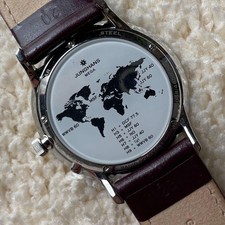 Orologio JUNGHANS Meister Mega Max Bill 058/4800 quadrante argento solare cinturino originale H10