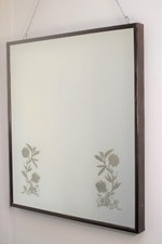 Specchiera con cornice in legno, Italia, anni '50 circa.