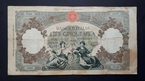Banconota lire 5000 - banconota,