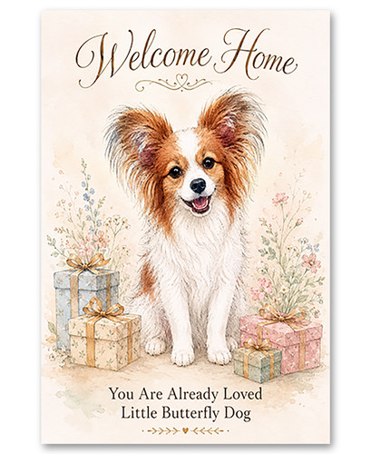 Papillon welcome home little - papillon,