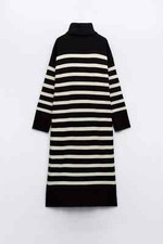 ZARA ABITO LUNGO IN MAGLIA A