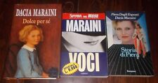 LOTTO 3 LIBRI DACIA MARAINI