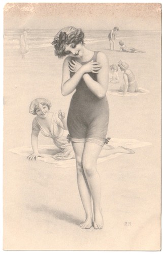 1918 ragazza mare - ragazza, al