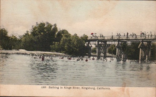 Cartolina epoca bathing in - cartolina, d'epoca