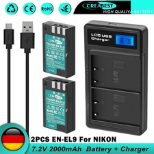 2 batterie EN-EL9 EL9A +