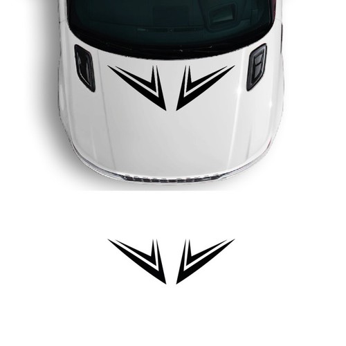 Adesivi cofano design - , frecce