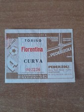 Biglietto Ticket Calcio Stadio Italia TORINO vs FIORENTINA 1981 82 1982