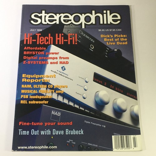 Stereophile magazine july 1998 - stereophile,