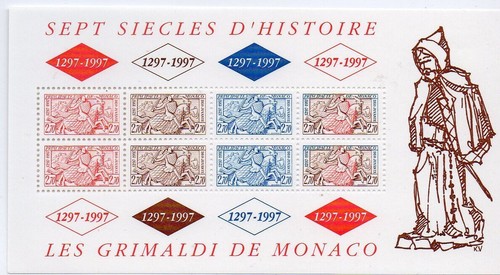 Francobollo monaco blocco - francobollo,