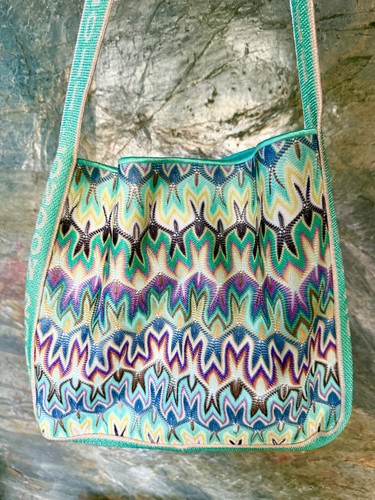 Borsa missoni turchese viola - missoni,