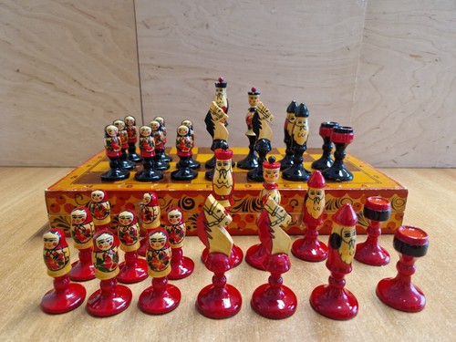Raro set scacchi matrioska - set,