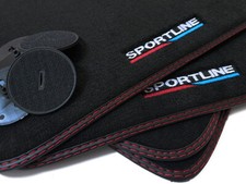 Tappetini Sportline per BMW X1 E84 anno 2009-2015 SUV xDrive scritta velluto 