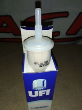 FILTRO BENZINA "UFI" MONOUSO IN PLASTICA CON ELEM. FILTRANTE IN CARTA