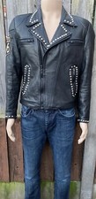 Giacca moto uomo vintage vera