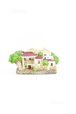 Oggetto In Ceramica Convento Jesus Casette Con Montagna 29 X 16 Cm