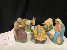 Statuine presepe vintage in Gesso  10 cm