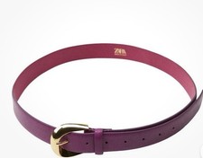 Cintura Zara in pelle viola