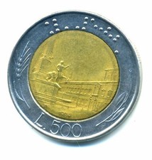 Italy 500 lire 1984 combined - italy,