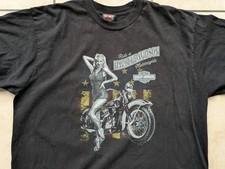T-shirt Harley Davidson 2008 nera uomo XL 22,5" P2P. Daytona Beach, FL