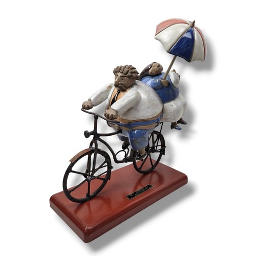 Ombrello scultura bicicletta
