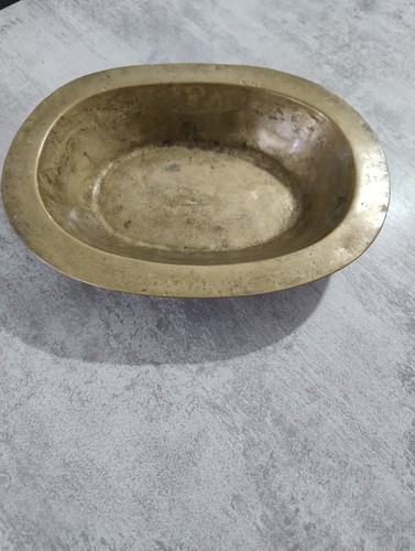 Bacile antico ottone ovale - antico,