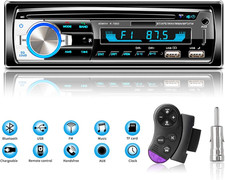 Autoradio Bluetooth 1DIN 4x65W MP3 USB FM Stereo Vivavoce Remote iOS Android