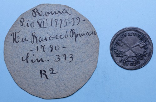 Pio baiocco 1780 roma - vi,