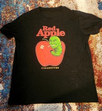 T-shirt rossa sigarette mela