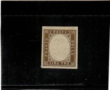 ASI-SARDEGNA-RARISSIMO 3 LIRE NUOVO MLH-OTTIMI MARGINI-PERFETTO/SPEDIZ. GRATUITA