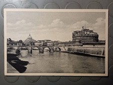 CARTOLINA ROMA PONTE E CASTEL SANT'ANGELO NON VIAGGIATA FP 1938 FOTOGRAVURE 353