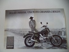 advertising Pubblicità 1987 MOTO DUCATI INDIANA 650