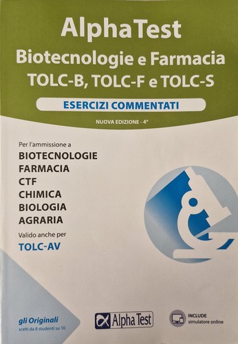 Alpha test biotecnologie - biotecnologie, e