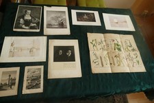 Lotto di vecchie stampe a