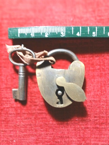 Antico lucchetto bronzo - lucchetto,