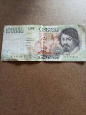 Banconota da 100000 lire ottime condizioni