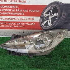Faro Fanale Proiettore Anteriore Sinistro Peugeot 307 Restyling 2008 Lenticolare