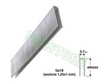 PUNTI METALLICI FERVI 0585/9040  5,7x40 mm PER GRAFFATRICE/PUNTATRICE PNEUMATICA