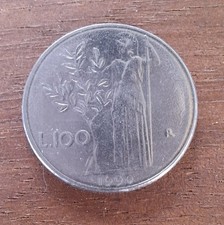100 LIRE PICCOLI MINERVA 1990