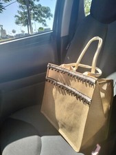 borse donna Fatte A Mano, materiale in juta. Ideale per la stagione 