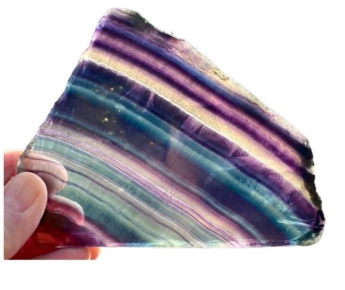 Fluorite lastra grezza - 4-5, cm