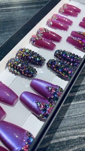 Press nails set med - nails,