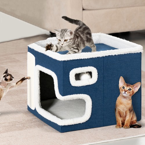 Cuccia casa per gatti blu - per,