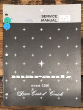 Marantz Modello 3250 Preamplificatore/Preamplificatore Manuale di Servizio *Originale*