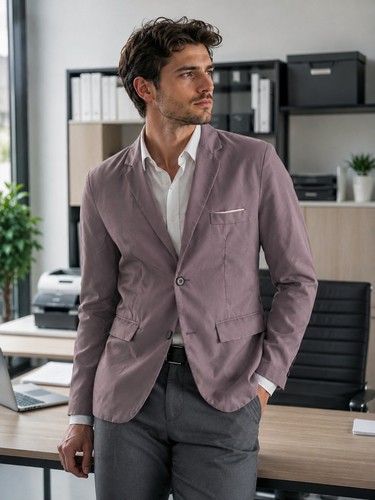Blazer uomo grigio - blazer, lilla