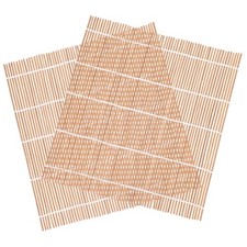  2pcs tapis roulants de bambou de sushi japonais 24 cm tapis de sushi à bambou