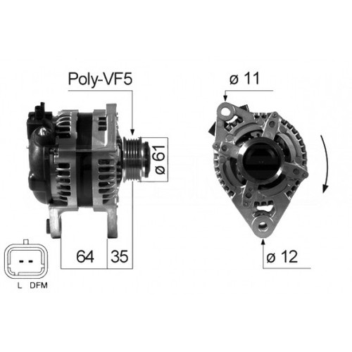 Alternatore per alfa romeo - alfa, 100