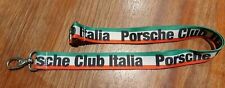Porsche Italia Porta Badge Portachiavi Collo Laccio Cordino Laccetto Tricolore