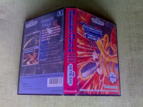 Scatola thunder force - thunder, sega