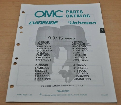 Omc 15 johnson - omc, 9.9